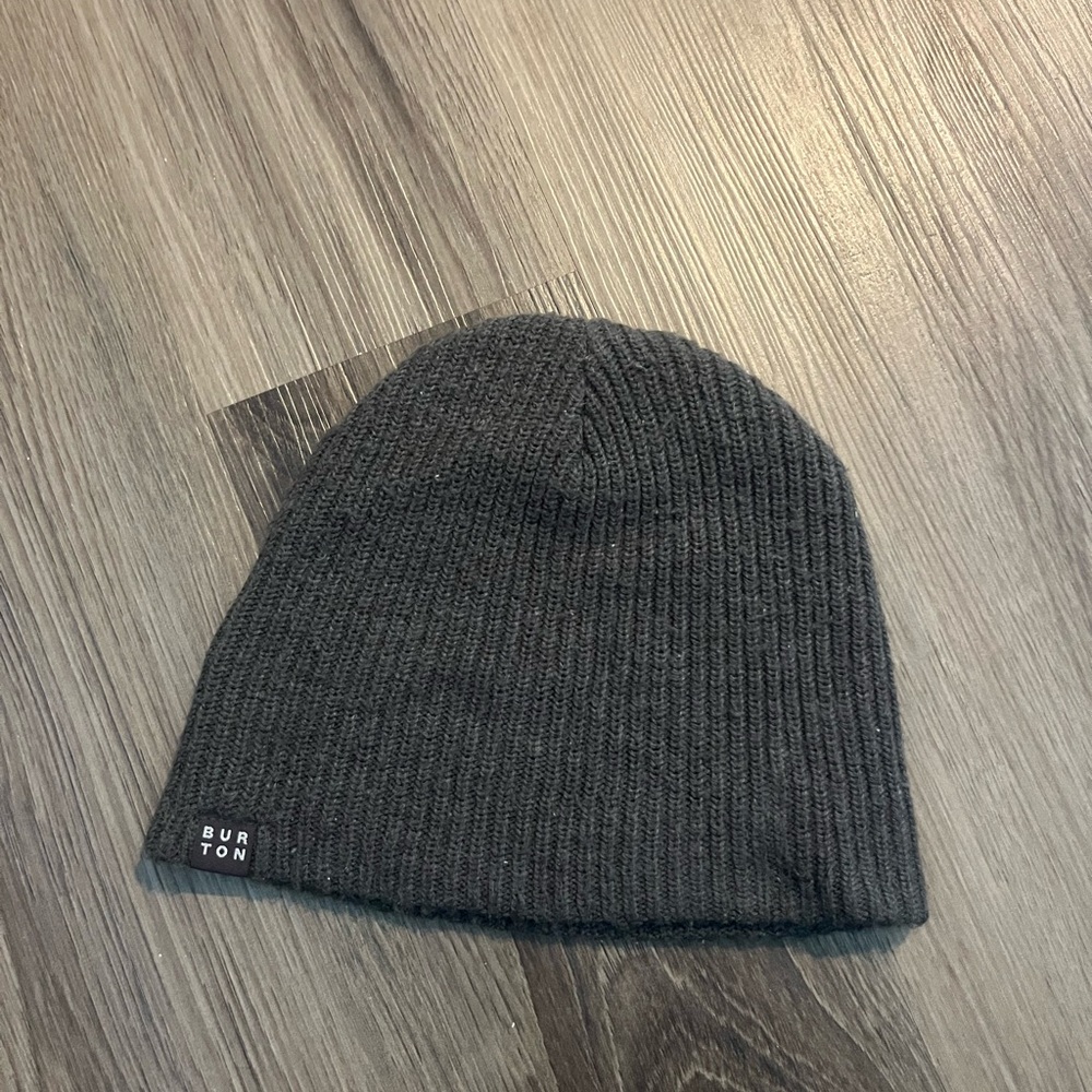 Burton Charcoal Ribbed Beanie